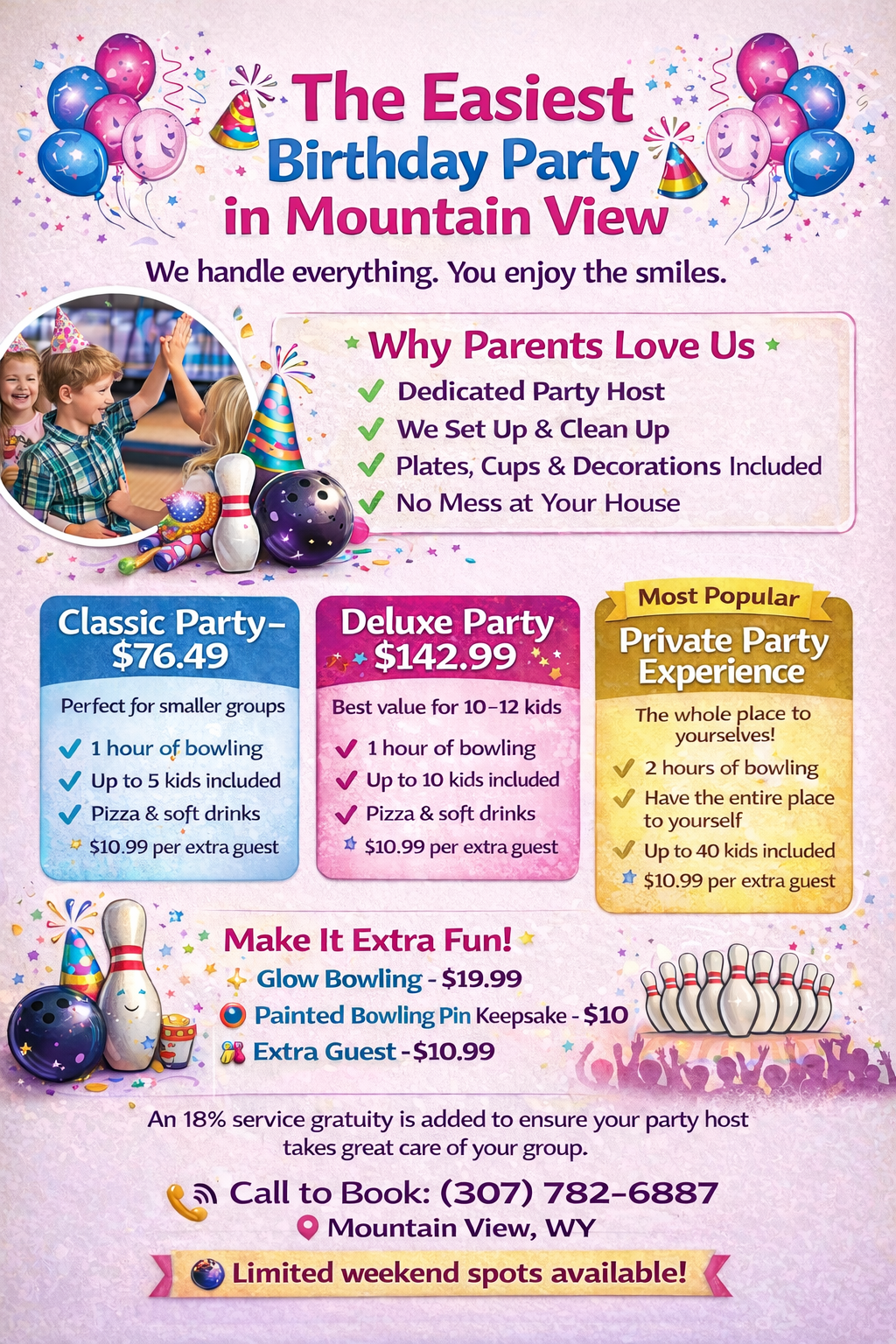 birthday party packages